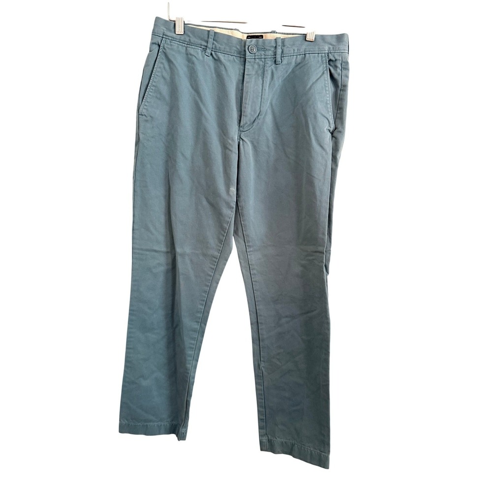 J.Crew Broken-In Chino Pants Mens 31x30 Blue Straight‎ Leg Cotton Twill Trousers